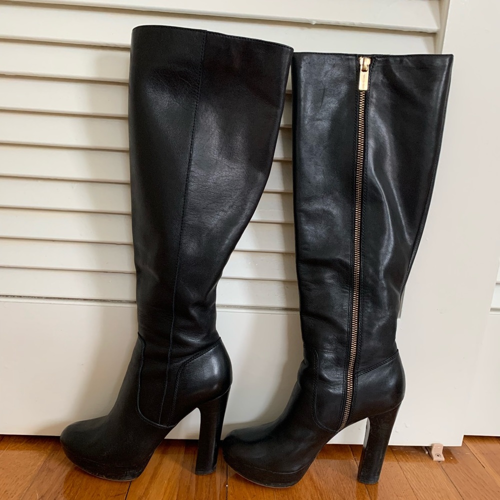 Michael Kors Black Leather Size 6 Boots